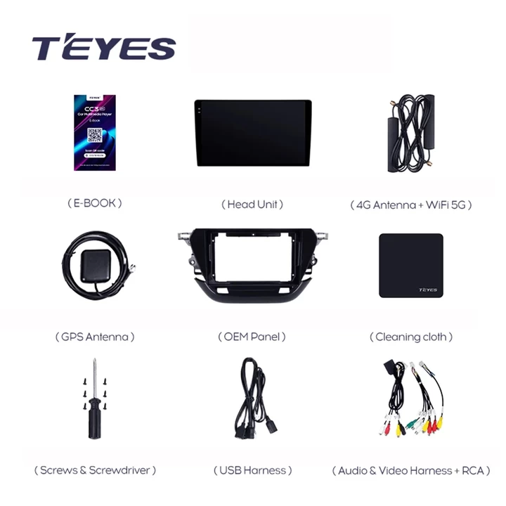 Navigatie Auto Teyes CC3 2K Opel Corsa F 2019-2023 4+64GB 9.5" QLED Octa-core 2Ghz, Android 4G Bluetooth 5.1 DSP [7]