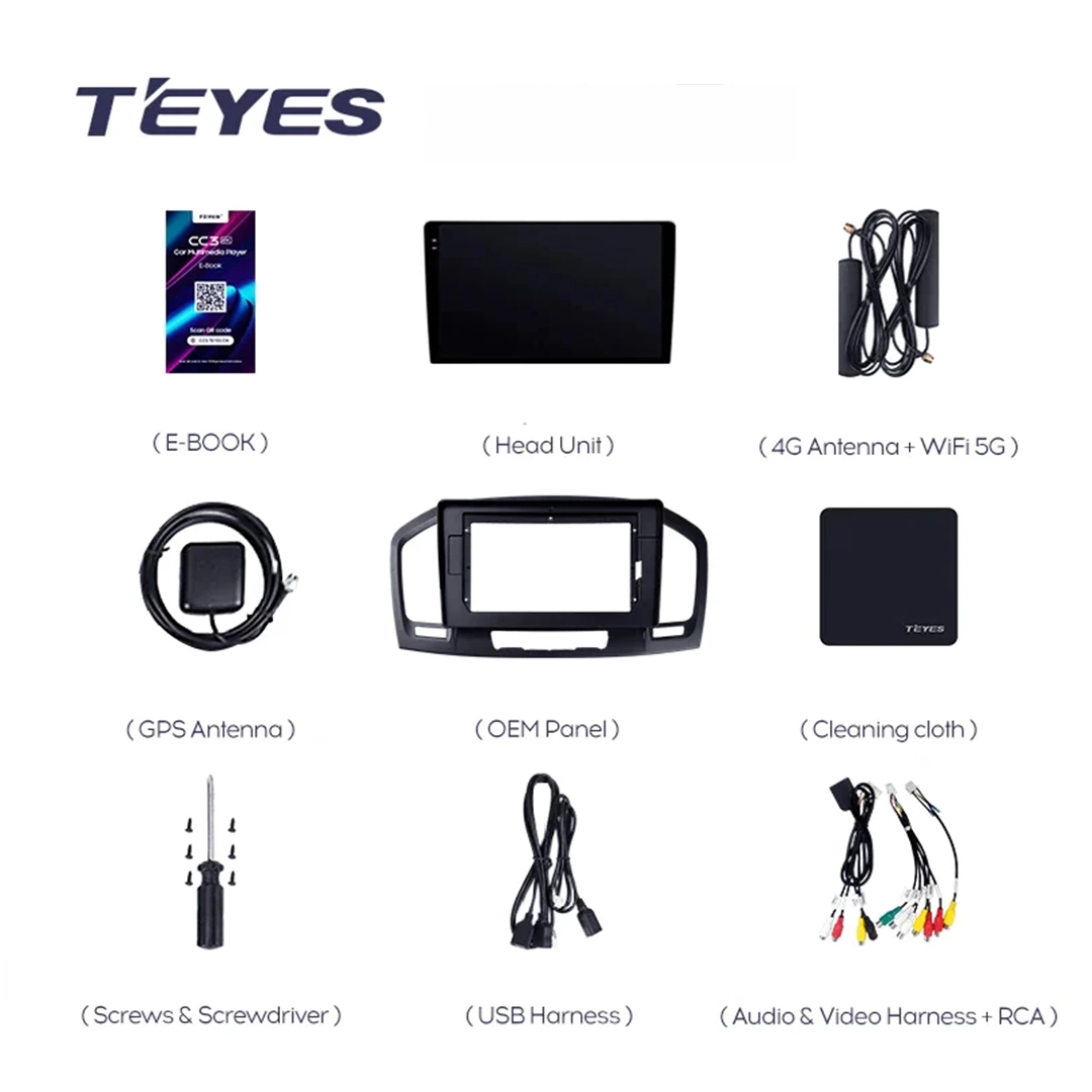 Navigatie Auto Teyes CC3 2K Opel Insignia 2008-2013 4+64GB 9.5" QLED Octa-core 2Ghz, Android 4G Bluetooth 5.1 DSP [8]