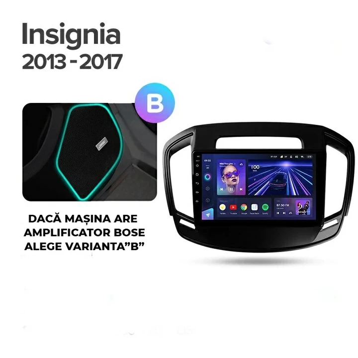 Navigatie Auto Teyes CC3 2K Opel Insignia 2013-2017 4+64GB 9.5" QLED Octa-core 2Ghz, Android 4G Bluetooth 5.1 DSP [9]