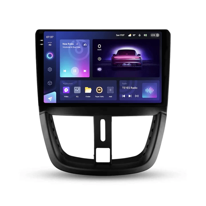 Navigatie Auto Teyes CC3 2K Peugeot 207 2006-2015 6+128GB 9.5" QLED Octa-core 2Ghz, Android 4G Bluetooth 5.1 DSP [1]