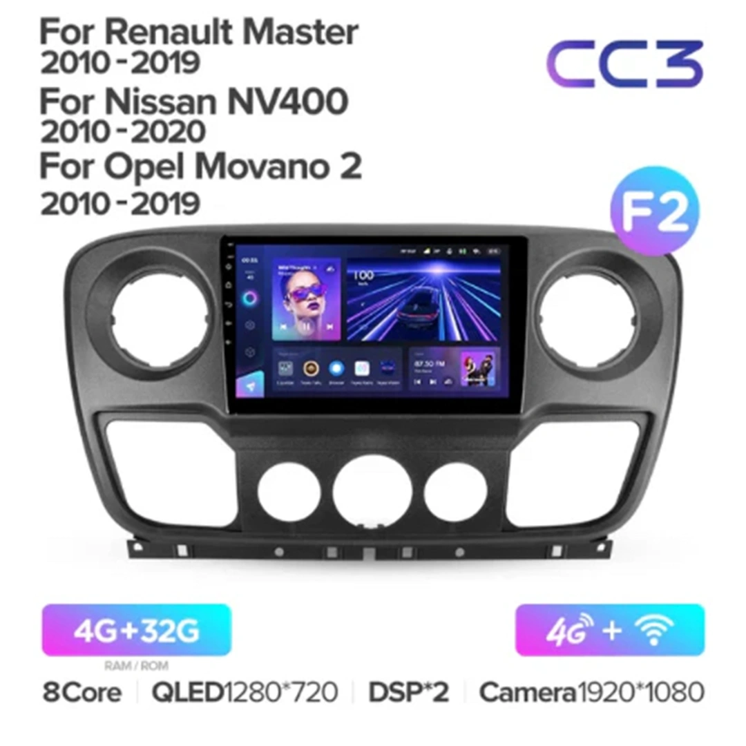 Navigatie Auto Teyes CC3 2K Renault Master 2010-2019 6+128GB 10.36" QLED Octa-core 2Ghz, Android 4G Bluetooth 5.1 DSP [9]