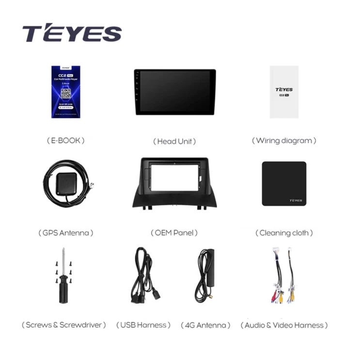 Navigatie Auto Teyes CC3 2K Renault Megane 2 2002-2009 4+64GB 9.5" QLED Octa-core 2Ghz, Android 4G Bluetooth 5.1 DSP [7]