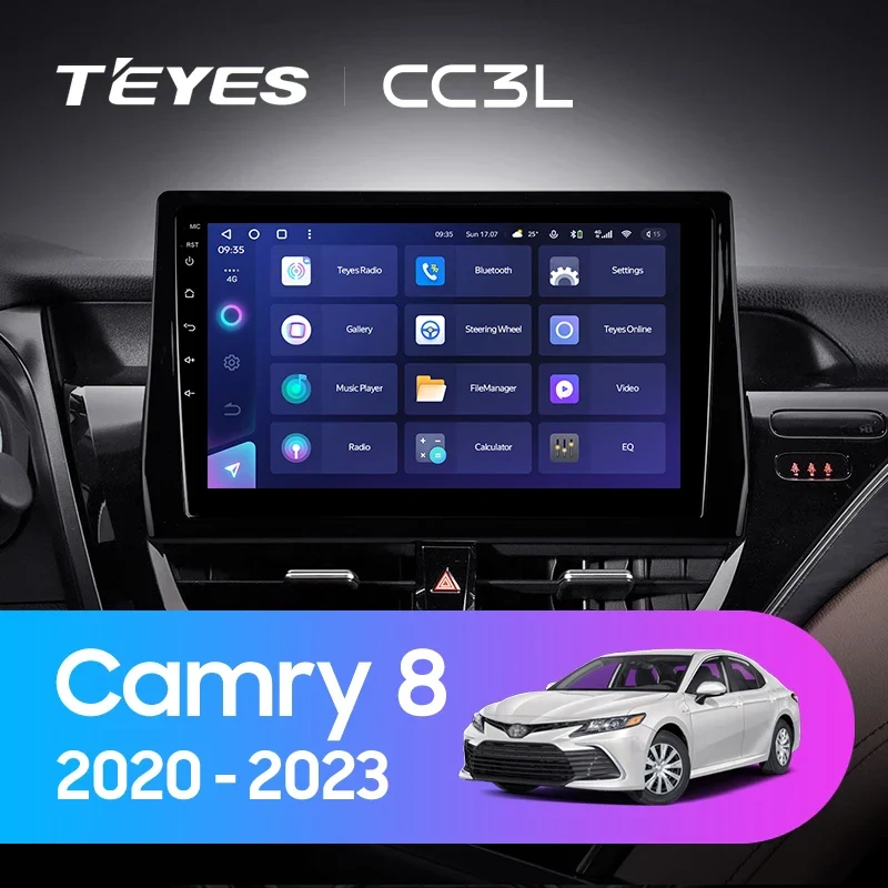 Navigatie Auto Teyes CC3 2K Toyota Camry 8 2020-2023 4+64GB 10.36" QLED Octa-core 2Ghz, Android 4G Bluetooth 5.1 DSP [2]