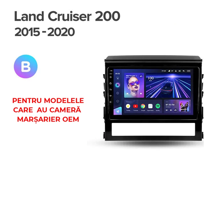 Navigatie Auto Teyes CC3 2K Toyota Land Cruiser 11 J200 2007-2015 II 4+64GB 10.36" QLED Octa-core 2Ghz, Android 4G Bluetooth 5.1 DSP [9]
