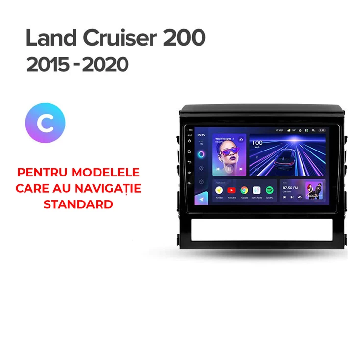 Navigatie Auto Teyes CC3 2K Toyota Land Cruiser 11 J200 2007-2015 II 4+64GB 10.36" QLED Octa-core 2Ghz, Android 4G Bluetooth 5.1 DSP [10]