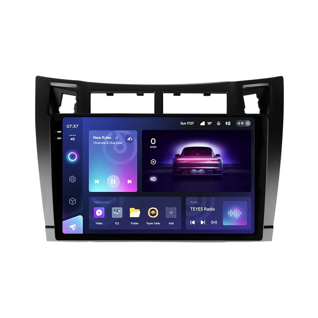 Navigatie Auto Teyes CC3 2K Toyota Yaris 2005-2012 4+64GB 9.5" QLED Octa-core 2Ghz, Android 4G Bluetooth 5.1 DSP [1]