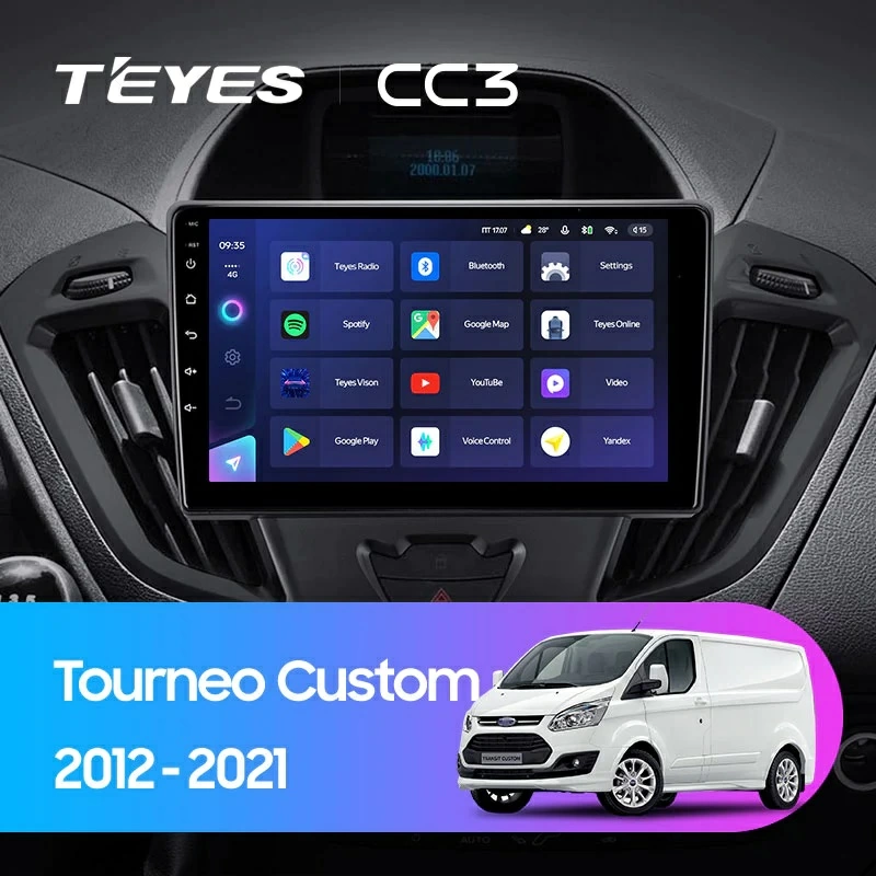Navigatie Auto Teyes CC3 360 Ford Tourneo Custom 2012-2023 6+128GB 9" QLED Octa-core 1.8Ghz Android 4G Bluetooth 5.1 DSP [2]