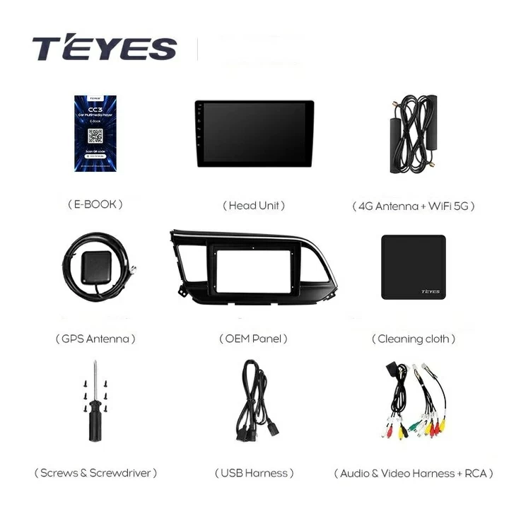 Navigatie Auto Teyes CC3 360° Hyundai Elantra 6 2015-2018 6+128GB 9" QLED Octa-core 1.8Ghz, Android 4G Bluetooth 5.1 DSP [8]