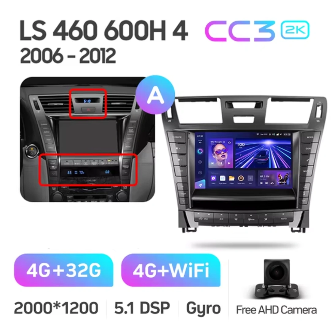 Navigatie Auto Teyes CC3 360° Lexus LS 2006-2012 6+128GB 9" QLED Octa-core 1.8Ghz, Android 4G Bluetooth 5.1 DSP [8]