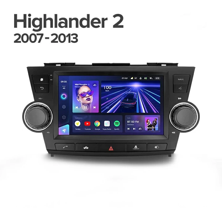Navigatie Auto Teyes CC3 360° Toyota Highlander 2 2007-2013 6+128GB 10.2" QLED Octa-core 1.8Ghz, Android 4G Bluetooth 5.1 DSP [8]