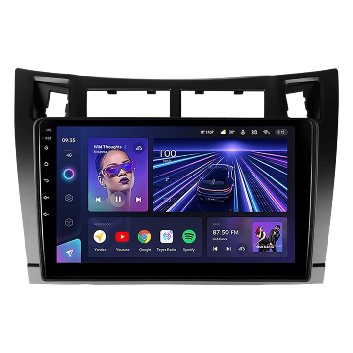 Navigatie Auto Teyes CC3 360° Toyota Yaris 2005-2012 6+128GB 9" QLED Octa-core 1.8Ghz, Android 4G Bluetooth 5.1 DSP [1]
