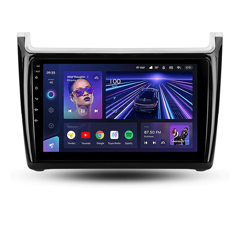 Navigatie Auto Teyes CC3 360° Volkswagen Polo 5 2008-2020 6+128GB 9" QLED Octa-core 1.8Ghz, Android 4G Bluetooth 5.1 DSP [1]