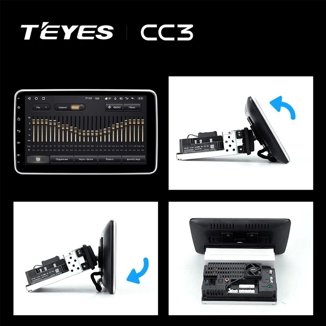Navigatie Auto Teyes CC3 Ecran rotativ 4+32GB 10.2" QLED Octa-core 1.8Ghz, Android 4G Bluetooth 5.1 DSP [3]