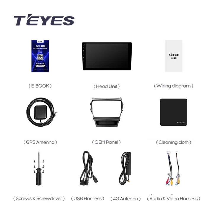 Navigatie Auto Teyes CC3 Hyundai Santa Fe 3 2013-2018 4+32GB 9" QLED Octa-core 1.8Ghz Android 4G Bluetooth 5.1 DSP [11]