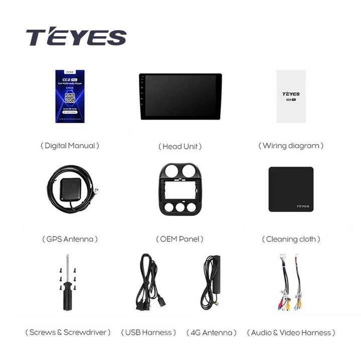 Navigatie Auto Teyes CC3 Jeep Patriot 2009-2015 4+32GB 10.2" QLED Octa-core 1.8Ghz Android 4G Bluetooth 5.1 DSP [8]