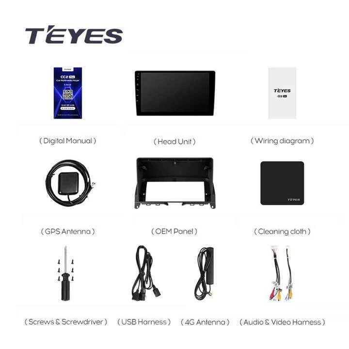 Navigatie Auto Teyes CC3 Mercedes-Benz C Class W204 2008-2011 4+32GB 9" QLED Octa-core 1.8Ghz Android 4G Bluetooth 5.1 DSP [6]