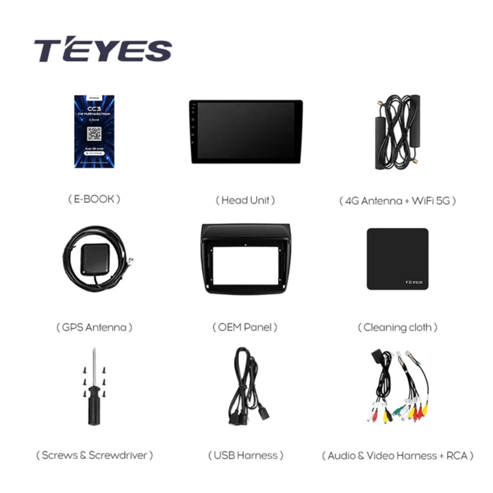Navigatie Auto Teyes CC3 Mitsubishi Pajero Sport 2 2008-2016 4+32GB 9" QLED Octa-core 1.8Ghz Android 4G Bluetooth 5.1 DSP [6]