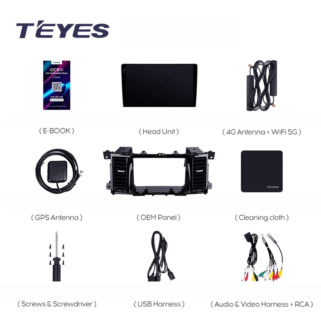 Navigatie Auto Teyes CC3 Nissan Patrol Y62 2010-2020 4+32GB 9" QLED Octa-core 1.8Ghz, Android 4G Bluetooth 5.1 DSP [7]