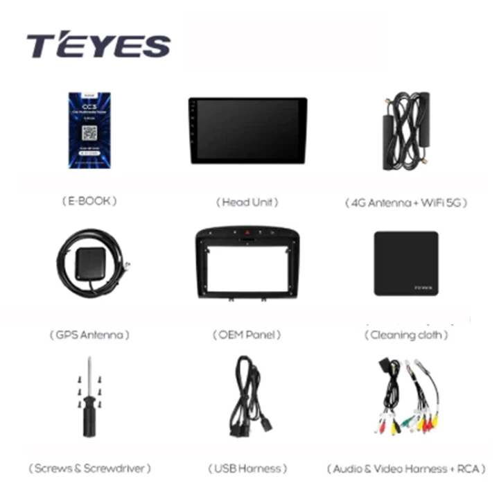Navigatie Auto Teyes CC3 Peugeot 408 2014-2018 4+32GB 10.2" QLED Octa-core 1.8Ghz Android 4G Bluetooth 5.1 DSP [8]