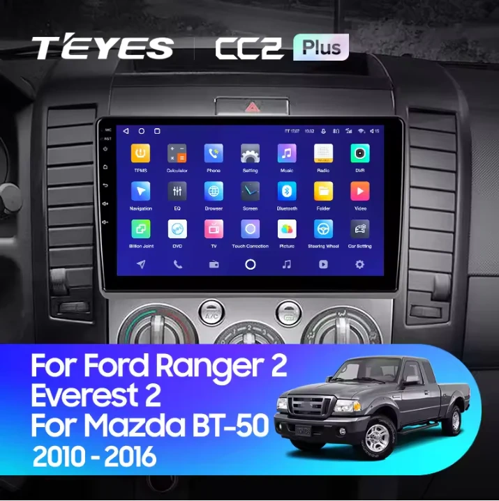 Navigatie Auto Teyes CC3 Split Mazda BT50 2006-2011 4+32GB 9" QLED Octa-core 1.8Ghz, Android 4G Bluetooth 5.1 DSP [2]