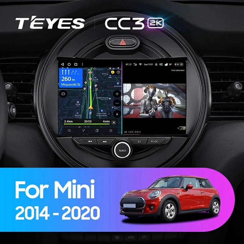 Navigatie Auto Teyes CC3L BMW Mini 2014-2020 4+64GB 9" IPS Octa-core 1.6Ghz, Android 4G Bluetooth 5.1 DSP [2]