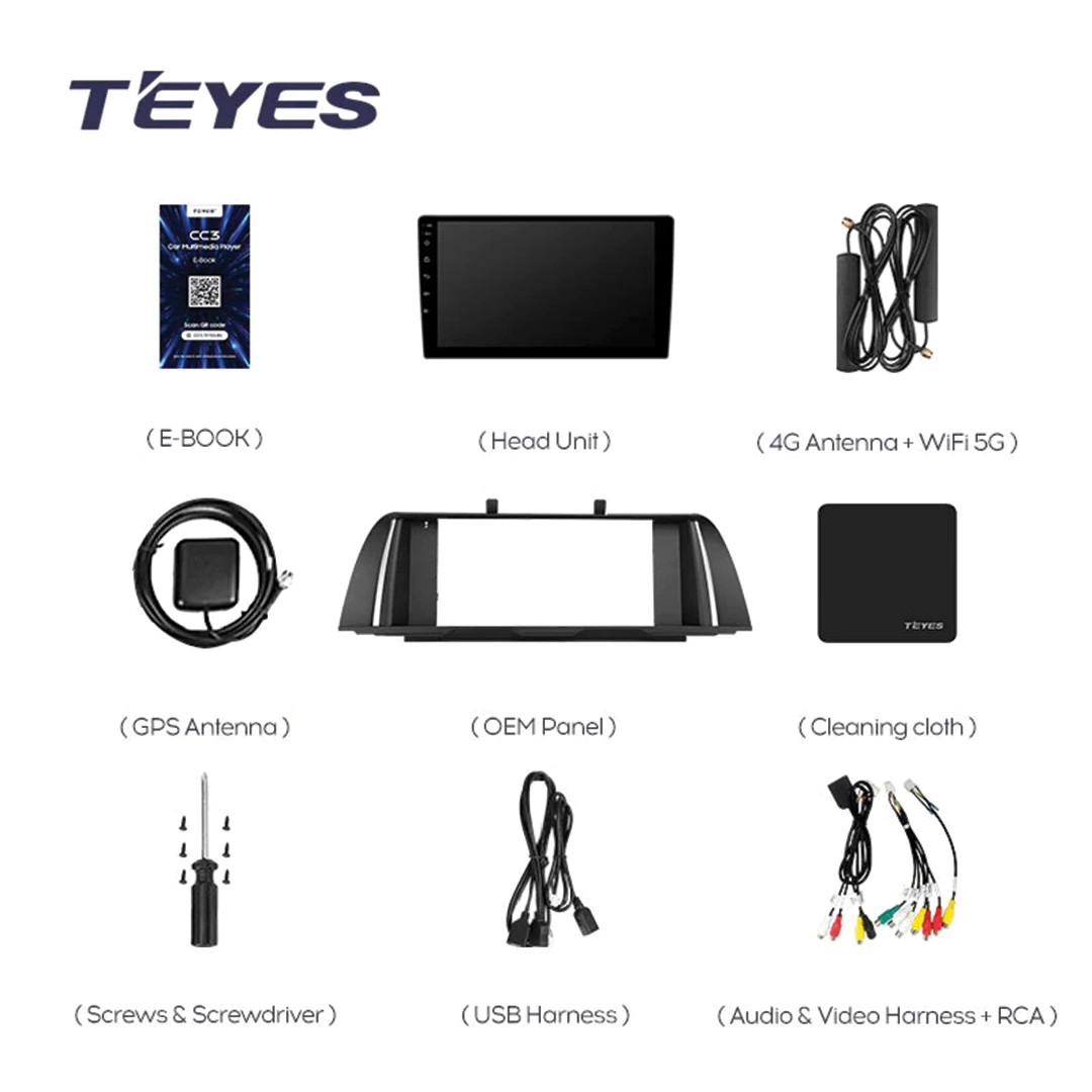 Navigatie Auto Teyes CC3L BMW Seria 5 F11 2010-2016 4+64GB 9" IPS Octa-core 1.6Ghz Android 4G Bluetooth 5.1 DSP [9]