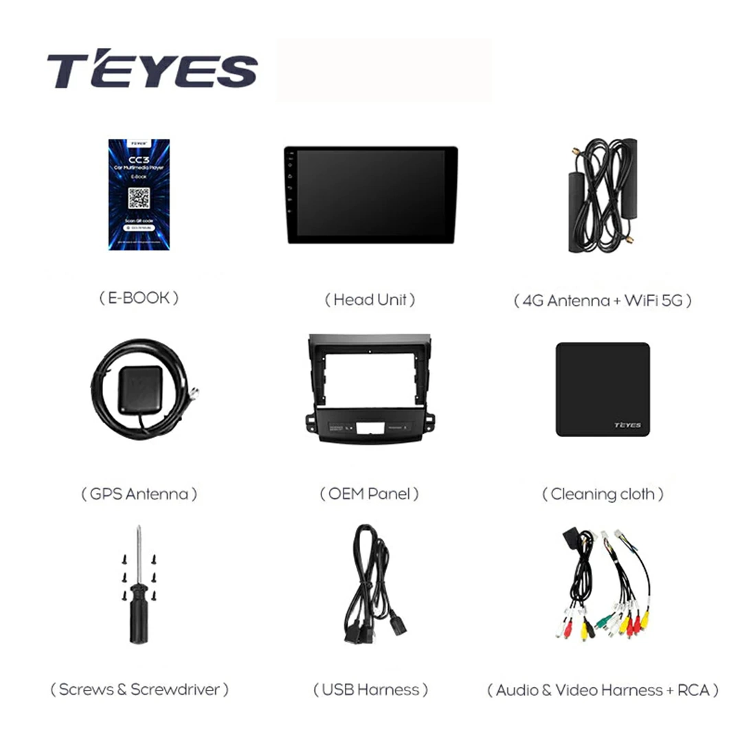 Navigatie Auto Teyes CC3L Citroen C-Crosser 2007-2012 4+32GB 9" IPS Octa-core 1.6Ghz Android 4G Bluetooth 5.1 DSP [9]