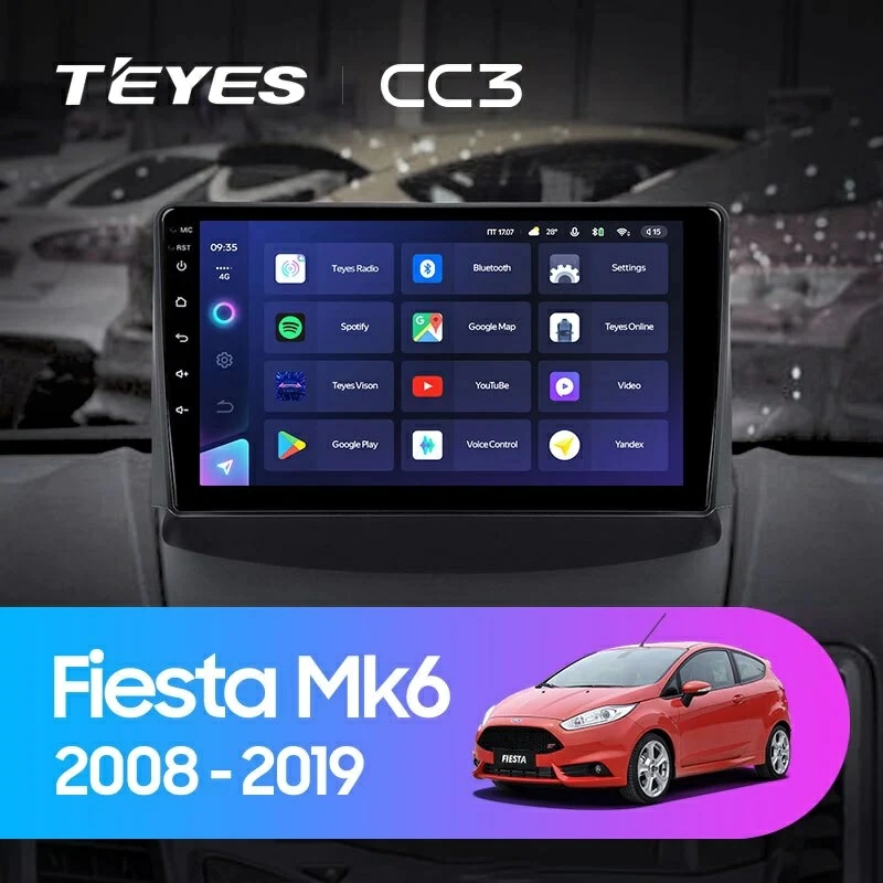 Navigatie Auto Teyes CC3L Ford Fiesta 6 2008-2019 4+32GB 9" IPS Octa-core 1.6Ghz Android 4G Bluetooth 5.1 DSP [2]