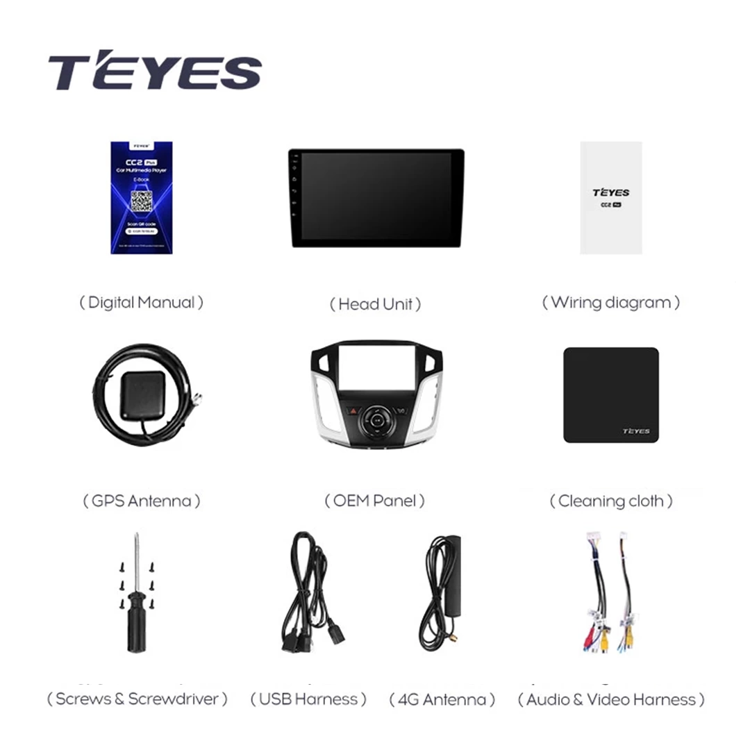 Navigatie Auto Teyes CC3L Ford Focus 3 2010-2018 4+64GB 9" IPS Octa-core 1.6Ghz Android 4G Bluetooth 5.1 DSP [7]
