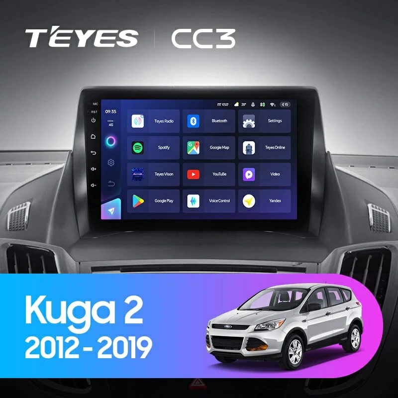 Navigatie Auto Teyes CC3L Ford Kuga 2013-2019 4+32GB 9" IPS Octa-core 1.6Ghz Android 4G Bluetooth 5.1 DSP [2]