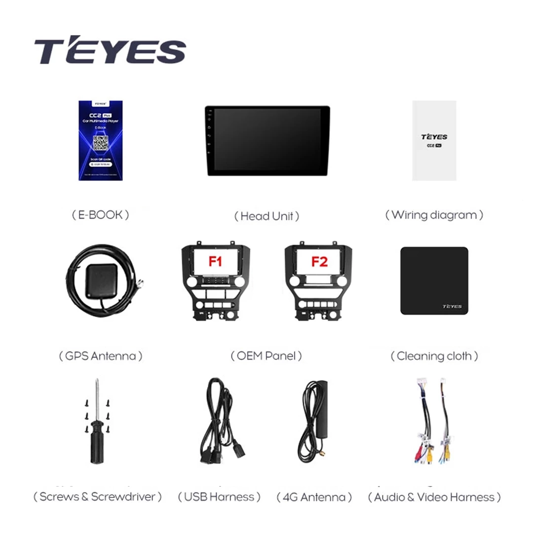 Navigatie Auto Teyes CC3L Ford Mustang 6 2015-2023 4+32GB 9" IPS Octa-core 1.6Ghz Android 4G Bluetooth 5.1 DSP [9]
