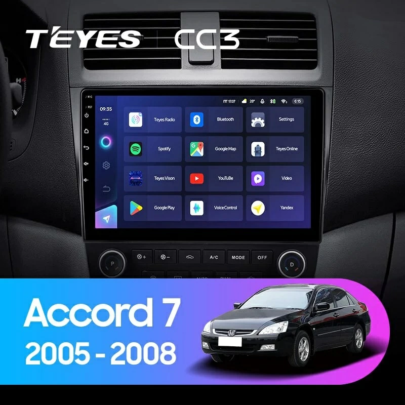 Navigatie Auto Teyes CC3L Honda Accord 7 2002-2008 4+64GB 10.2" IPS Octa-core 1.6Ghz, Android 4G Bluetooth 5.1 DSP [2]