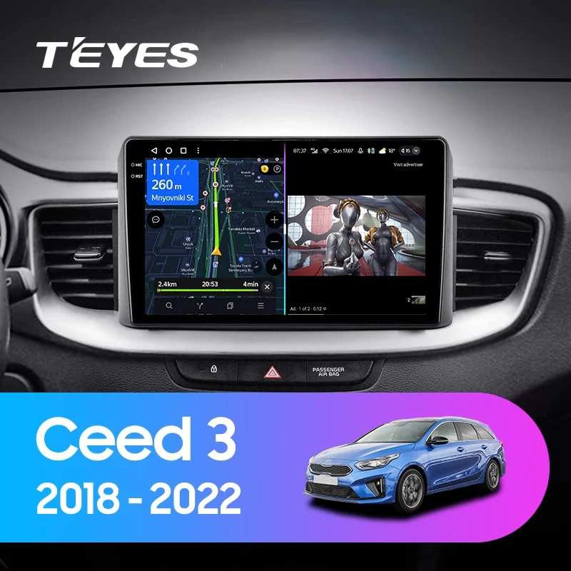 Navigatie Auto Teyes CC3L Kia Ceed 3 2018-2022 4+64GB 10.2" IPS Octa-core 1.6Ghz, Android 4G Bluetooth 5.1 DSP [2]