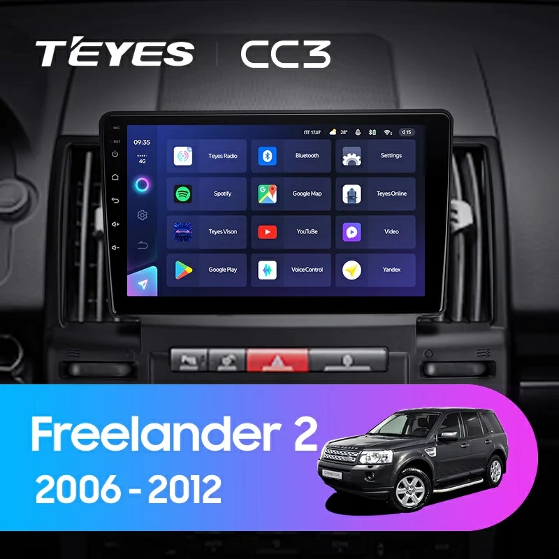 Navigatie Auto Teyes CC3L Land Rover Freelander 2 2006-2012 4+64GB 9" IPS Octa-core 1.6Ghz, Android 4G Bluetooth 5.1 DSP [2]