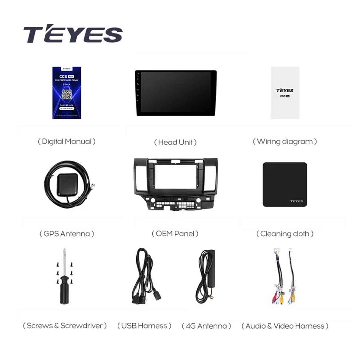 Navigatie Auto Teyes CC3L Mitsubishi Lancer 9 2007-2010 4+64GB 10.2" IPS Octa-core 1.6Ghz Android 4G Bluetooth 5.1 DSP [9]