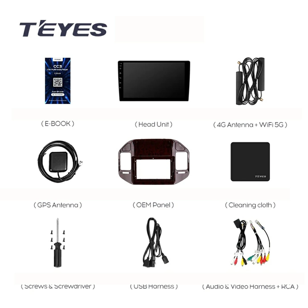 Navigatie Auto Teyes CC3L Mitsubishi Pajero 3 V70 V60 1999-2006 4+64GB 9" IPS Octa-core 1.6Ghz, Android 4G Bluetooth 5.1 DSP [7]