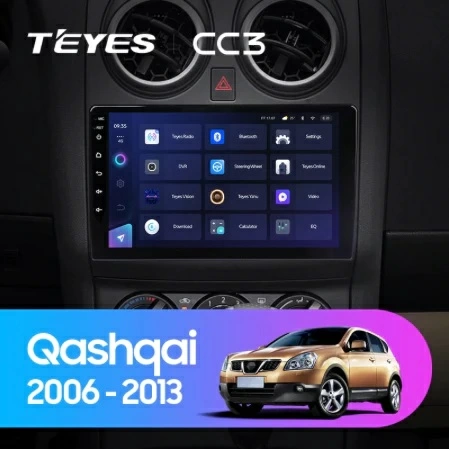 Navigatie Auto Teyes CC3L Nissan Qashqai 1 J10 2006-2013 4+32GB 9" IPS Octa-core 1.6Ghz, Android 4G Bluetooth 5.1 DSP [2]