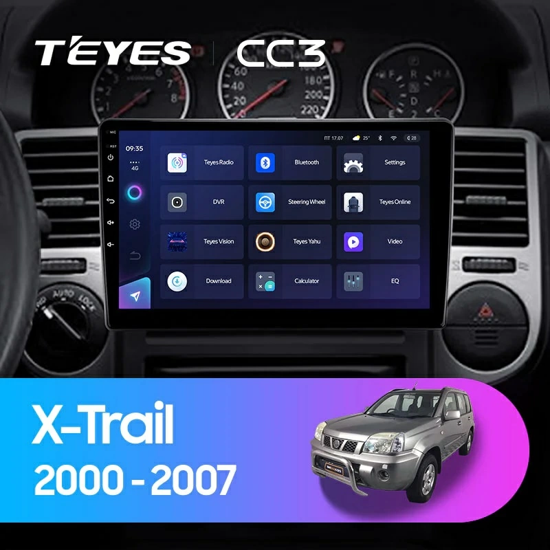 Navigatie Auto Teyes CC3L Nissan X Trail 1 T30 2000-2007 4+64GB 10.2" IPS Octa-core 1.6Ghz, Android 4G Bluetooth 5.1 DSP [2]