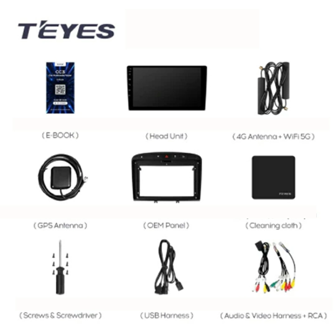 Navigatie Auto Teyes CC3L Peugeot 408 2014-2018 4+32GB 10.2" IPS Octa-core 1.6Ghz, Android 4G Bluetooth 5.1 DSP [7]