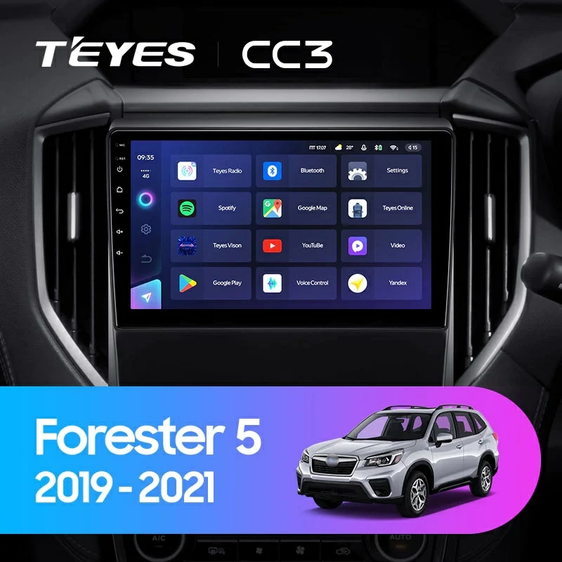 Navigatie Auto Teyes CC3L Subaru Impreza 5 2018-2023 4+64GB 9" IPS Octa-core 1.6Ghz, Android 4G Bluetooth 5.1 DSP [2]