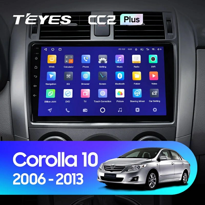 Navigatie Auto Teyes CC3L Toyota Corolla 10 2006-2013 4+32GB 9" IPS Octa-core 1.6Ghz, Android 4G Bluetooth 5.1 DSP [2]