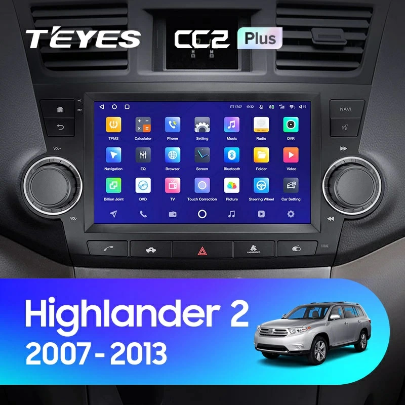 Navigatie Auto Teyes CC3L Toyota Highlander 2 2007-2013 4+32GB 9" IPS Octa-core 1.6Ghz, Android 4G Bluetooth 5.1 DSP [2]
