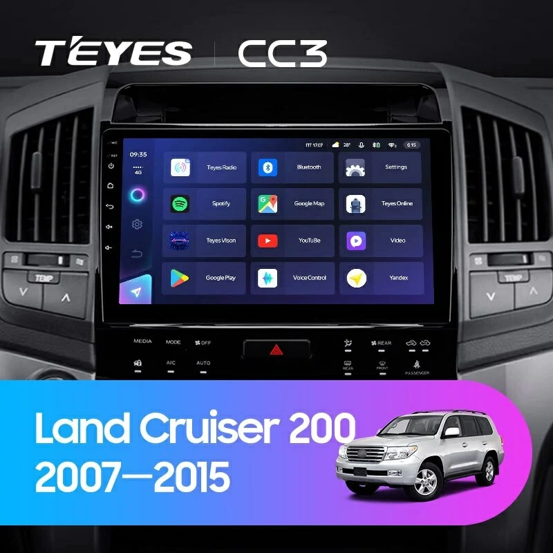 Navigatie Auto Teyes CC3L Toyota Land Cruiser 11 J200 2007-2015 II 4+64GB 10.2" IPS Octa-core 1.6Ghz, Android 4G Bluetooth 5.1 DSP [2]