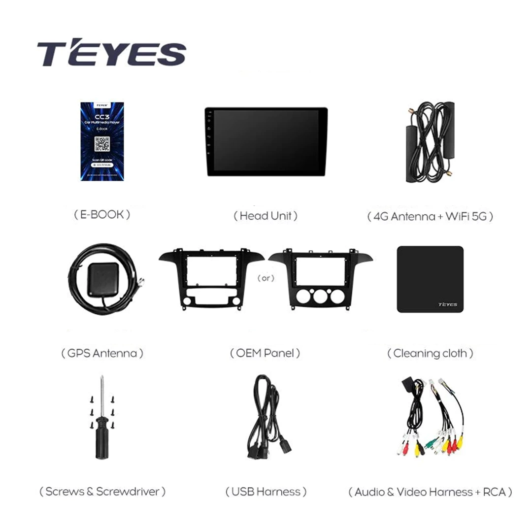 Navigatie Auto Teyes CC3L WiFi Ford S-MAX 2006-2015 2+32GB 9" IPS Quad-core 1.3Ghz, Android Bluetooth 5.1 DSP [8]