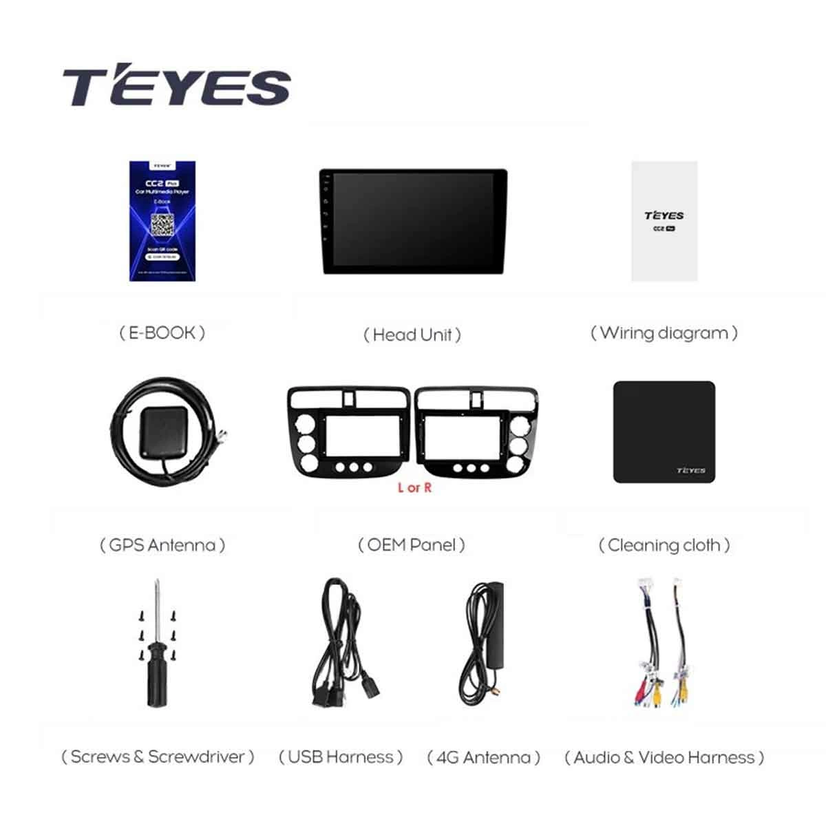 Navigatie Auto Teyes CC3L WiFi Honda Civic 7 2001-2005 2+32GB 9" IPS Quad-core 1.3Ghz, Android Bluetooth 5.1 DSP [6]