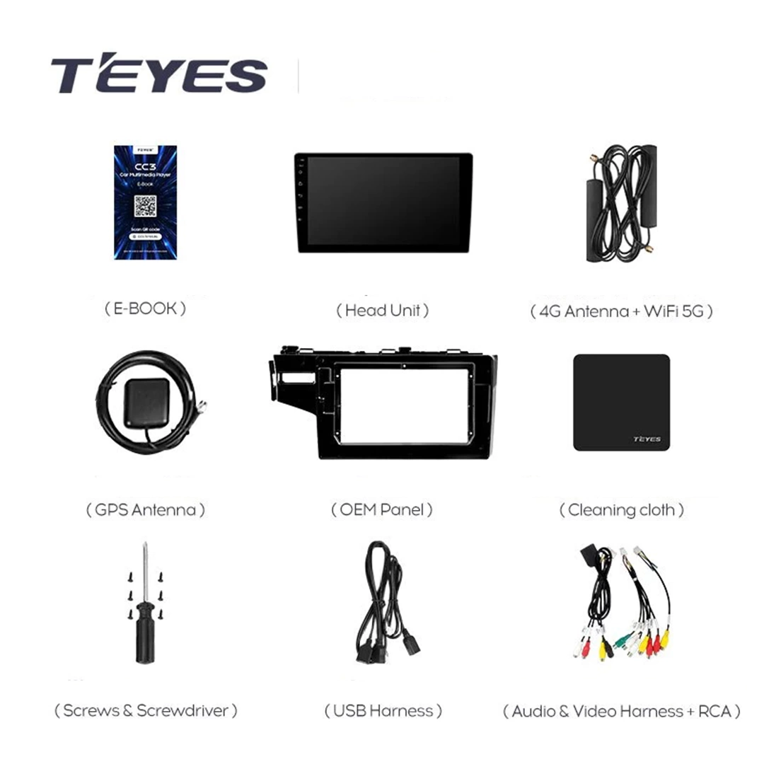Navigatie Auto Teyes CC3L WiFi Honda Jazz 3 2013-2020 2+32GB 10.2" IPS Quad-core 1.3Ghz, Android Bluetooth 5.1 DSP [7]