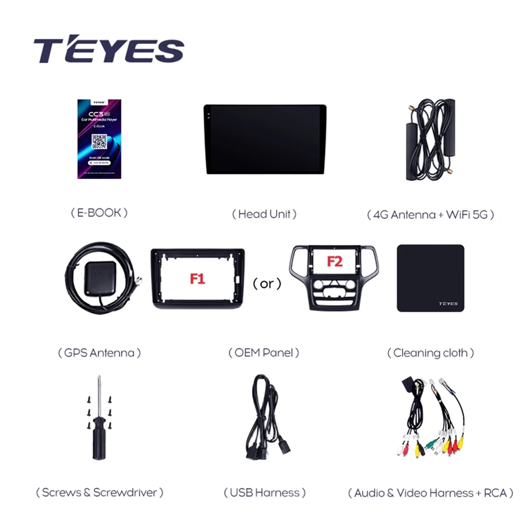 Navigatie Auto Teyes CC3L WiFi Jeep Grand Cherokee 2 2013-2020 2+32GB 9" IPS Quad-core 1.3Ghz, Android Bluetooth 5.1 DSP [9]