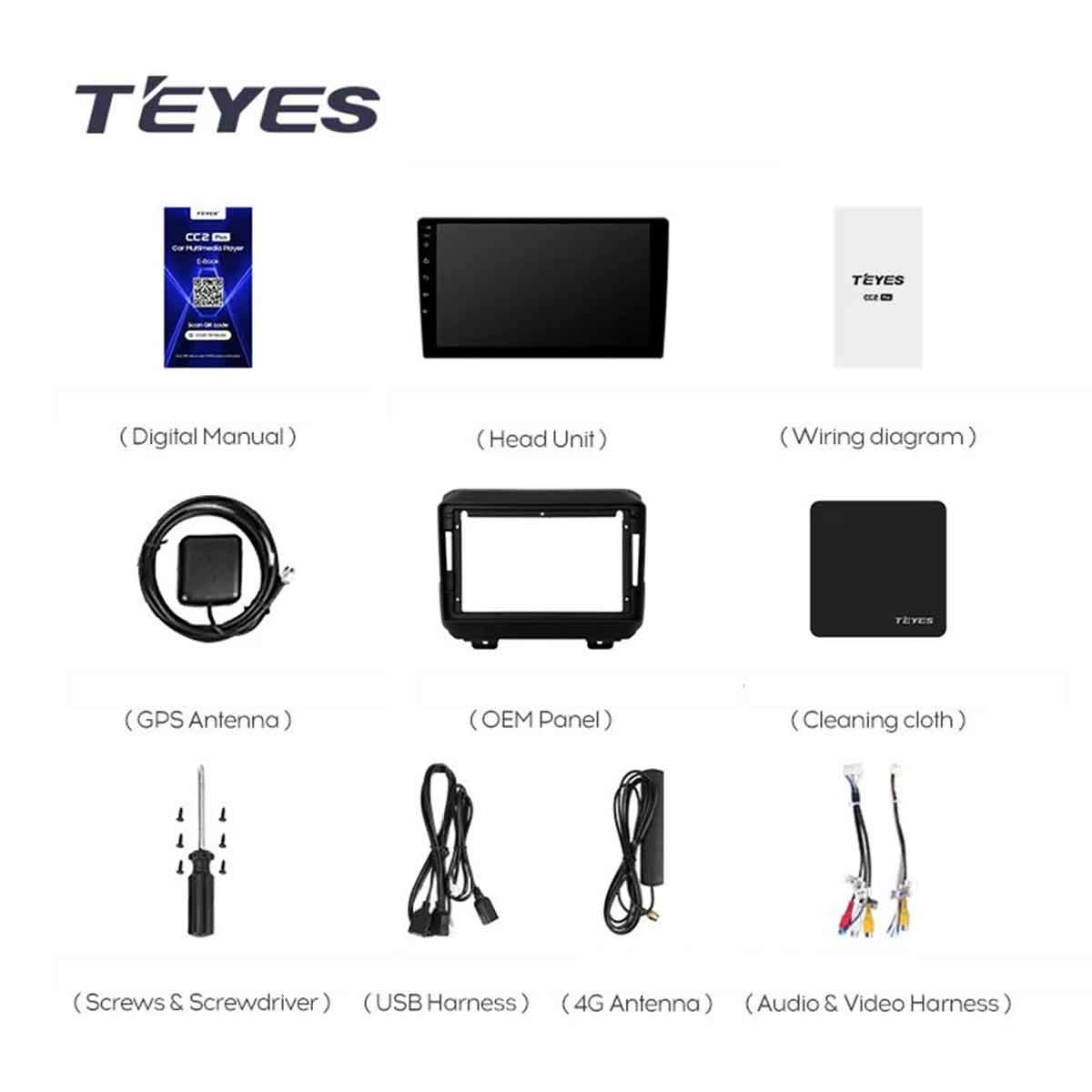 Navigatie Auto Teyes CC3L WiFi Jeep Wrangler 4 2018-2019 2+32GB 9" IPS Quad-core 1.3Ghz, Android Bluetooth 5.1 DSP [7]