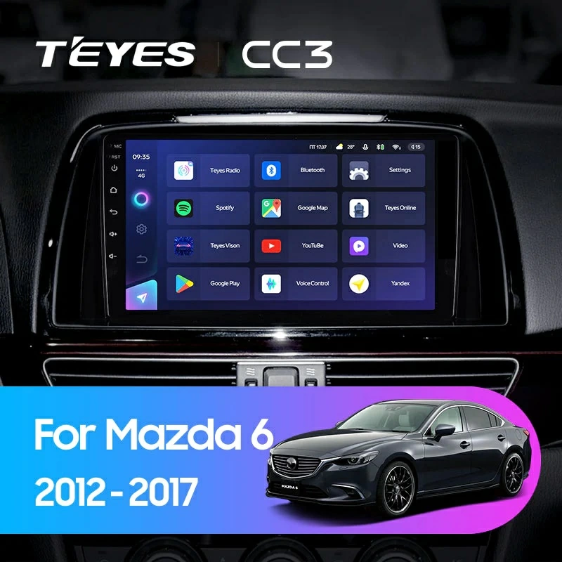 Navigatie Auto Teyes CC3L WiFi Mazda 6 2012-2017 2+32GB 9" IPS Quad-core 1.3Ghz, Android Bluetooth 5.1 DSP [2]