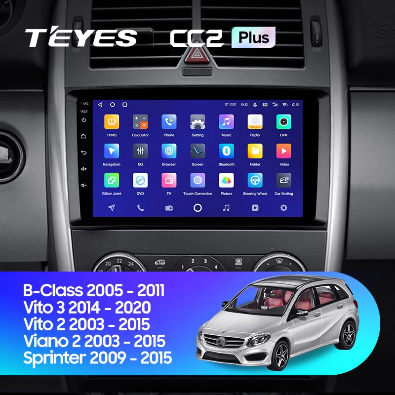 Navigatie Auto Teyes CC3L WiFi Mercedes-Benz Vito 2 2003-2015 2+32GB 9" IPS Quad-core 1.3Ghz, Android Bluetooth 5.1 DSP [2]